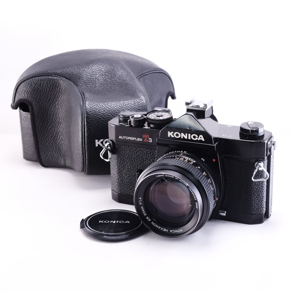 KONICA AUTOREFLEX T3 (Black) + HEXANON AR 50mm F1.4