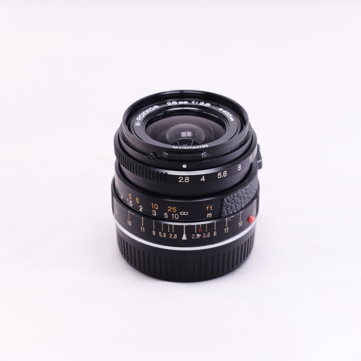 MINOLTA M-ROKKOR 28mm F2.8  純正フード付き