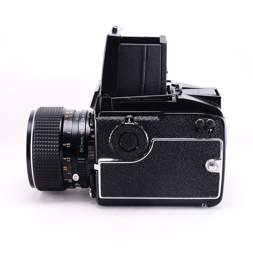 MAMIYA M645 1000S Waist Level + SEKOER C 80mm F1.9