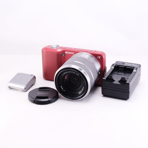 SONY NEX-3 (Red) + E 18-55mm F3.5-5.6 OSS + HVL-F7S