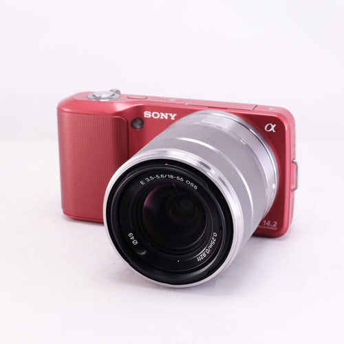 SONY NEX-3 (Red) + E 18-55mm F3.5-5.6 OSS + HVL-F7S