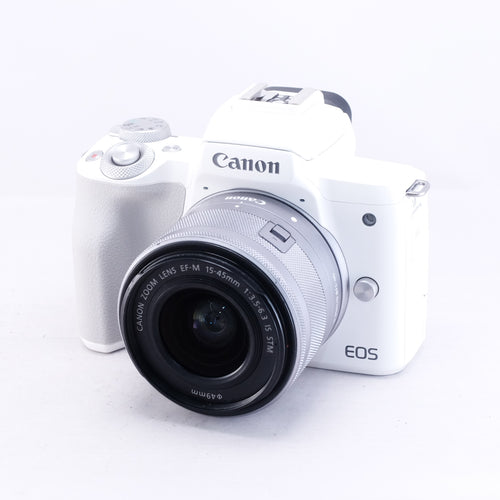 Canon EOS Kiss M2 (White) + 15-45mm F3.5-6.3 IS STM