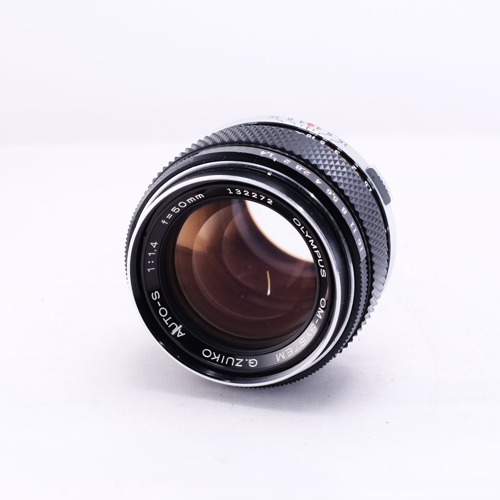 OLYMPUS OM G.ZUIKO AUTO-S 50mm F1.4 銀枠 [OM]