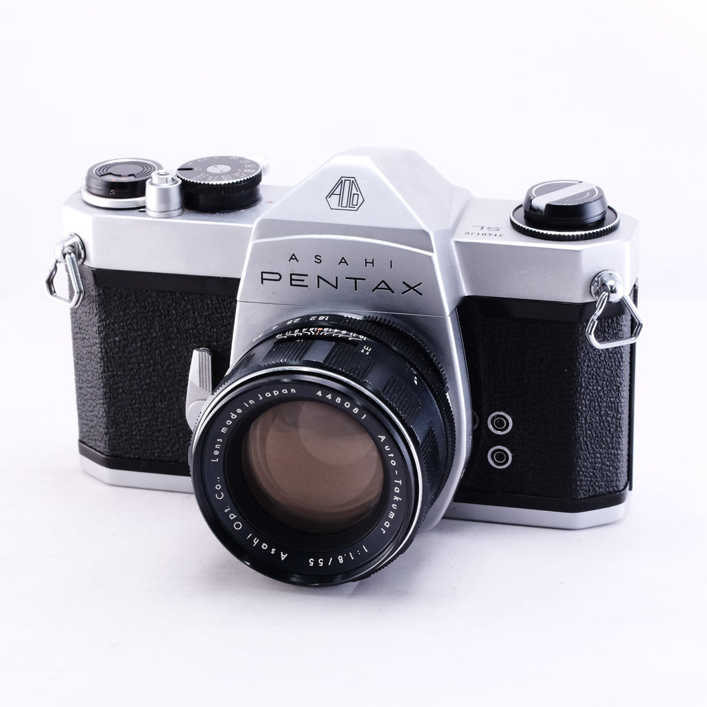 PENTAX SL (Silver) +  Auto Takumar 55mm F1.8