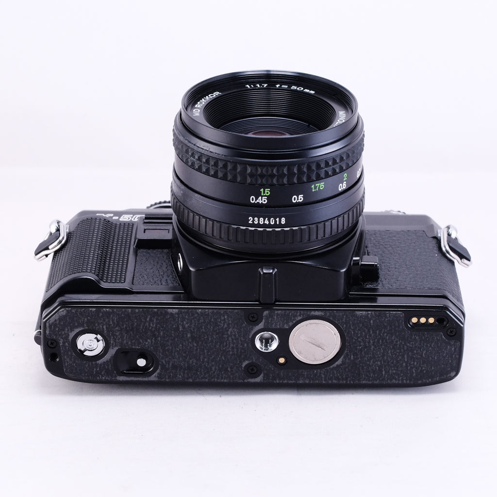 MINOLTA X-500 (Black) + New MD ROKKOR 50mm F1.7