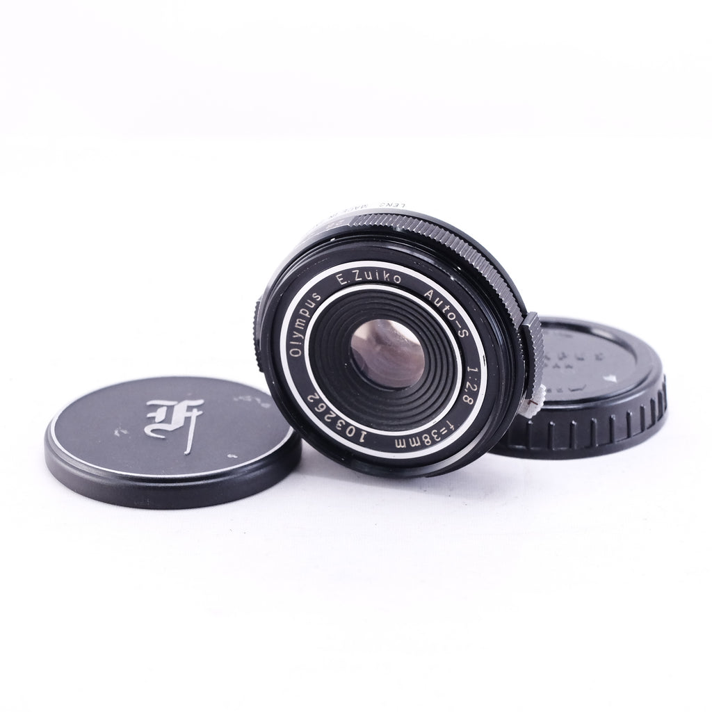 OLYMPUS E.ZUIKO AUTO-S  38mm F2.8 パンケーキ [PEN-F]  希少レンズ
