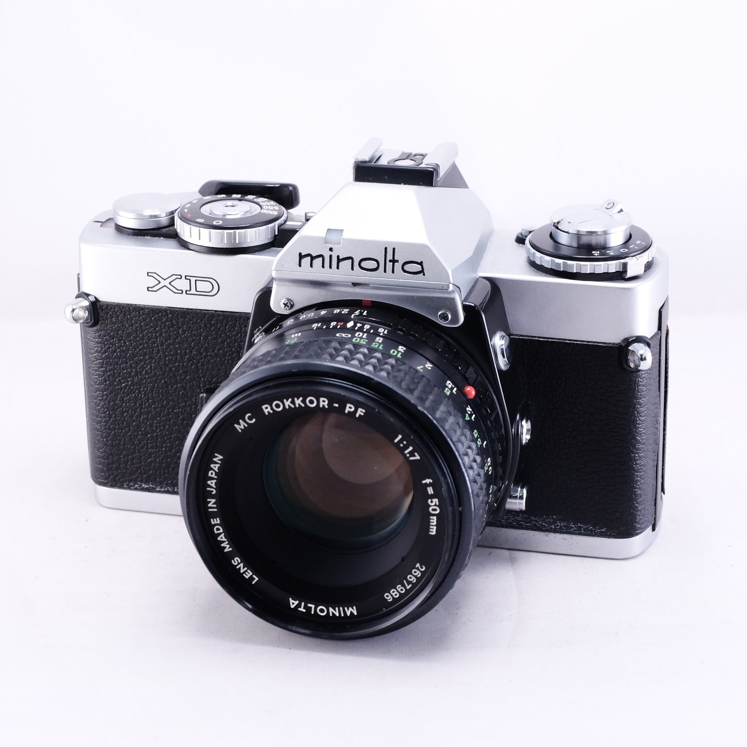 MINOLTA XD (Silver) + MD ROKKOR 50mm F1.7