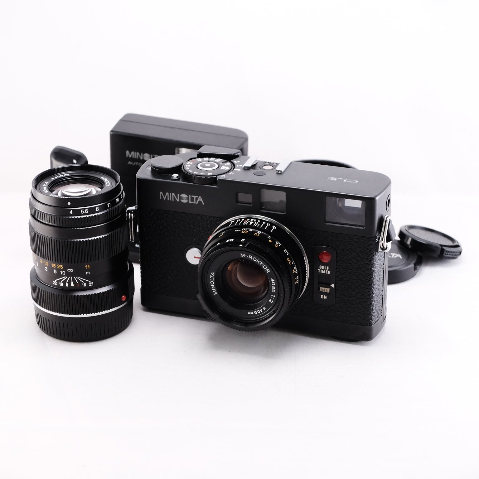 【MINOLTA】CLE + M-ROKKOR 40mm F2 + 90mm + フラッシュ #1301152278693 | 東京CAMERA