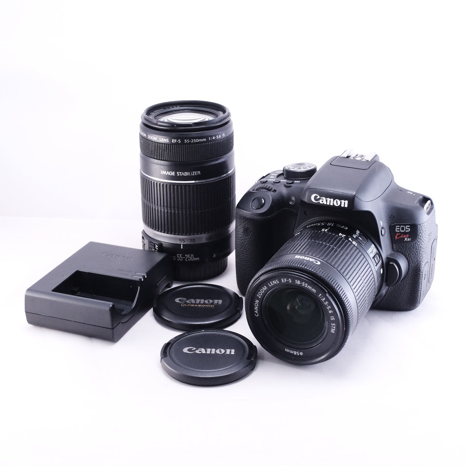 Canon EOS Kiss X8i EF-S18-55/55-250 ダブルズーム セット