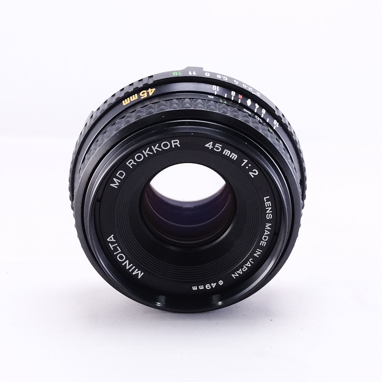 【MINOLTA】MD ROKKOR 45mm F2 [MD] フード付属 #1472153212070 | 東京CAMERA