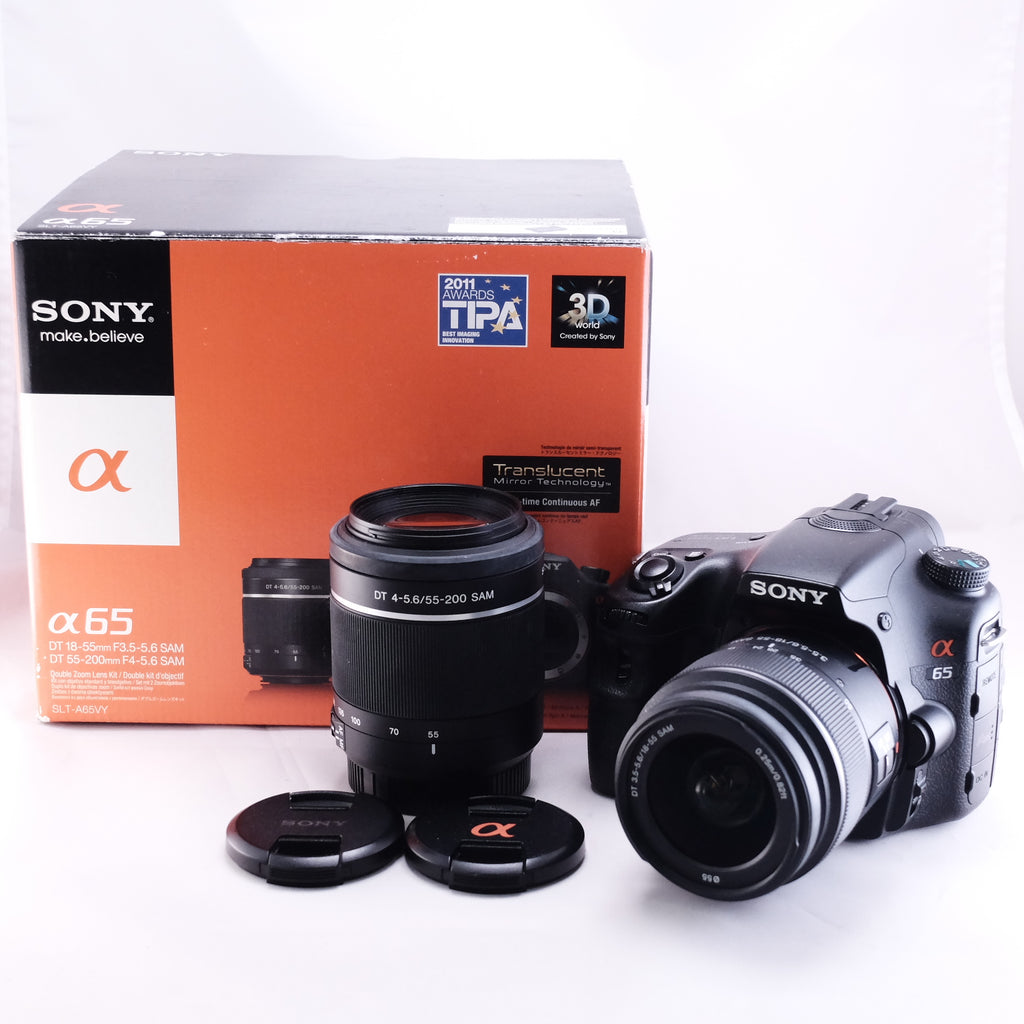 Sony α65 ダブルズームレンズキット 18-55mm + 55-200mm