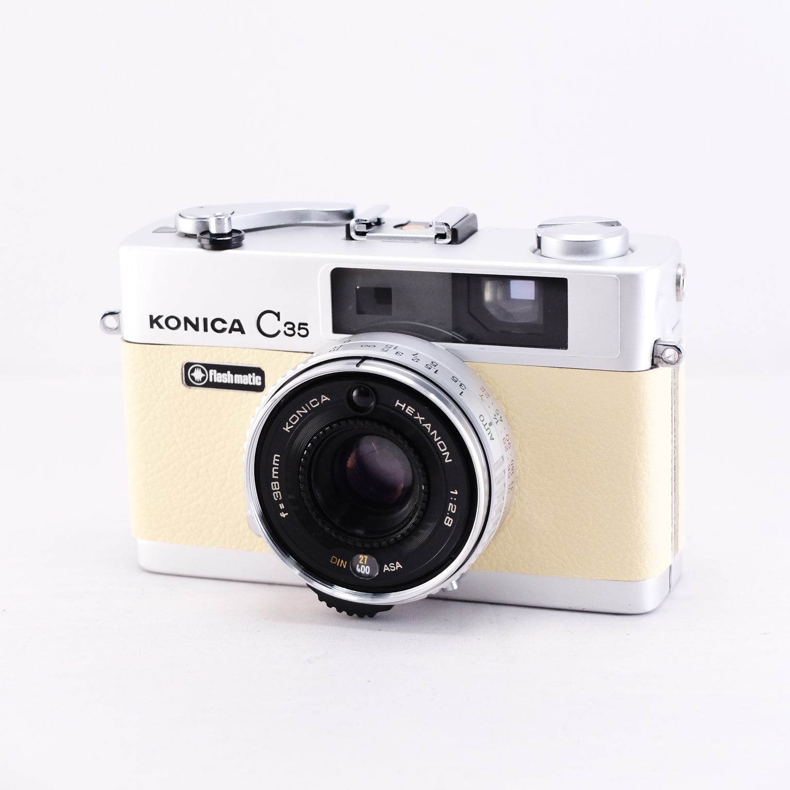 Konica C35 Flashmatic (cream yellow) ※整備品
